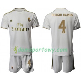 Koszulka Real Madryt Sergio Ramos 4 Dziecięcy Domowe Koszulki Piłkarskie 2019-2020 Krótki Rękaw